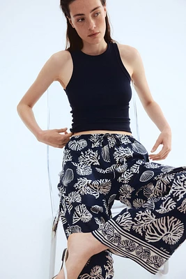 Cotton Drawstring Pants