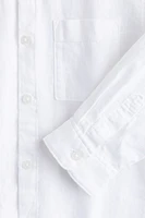 Linen-Blend Shirt