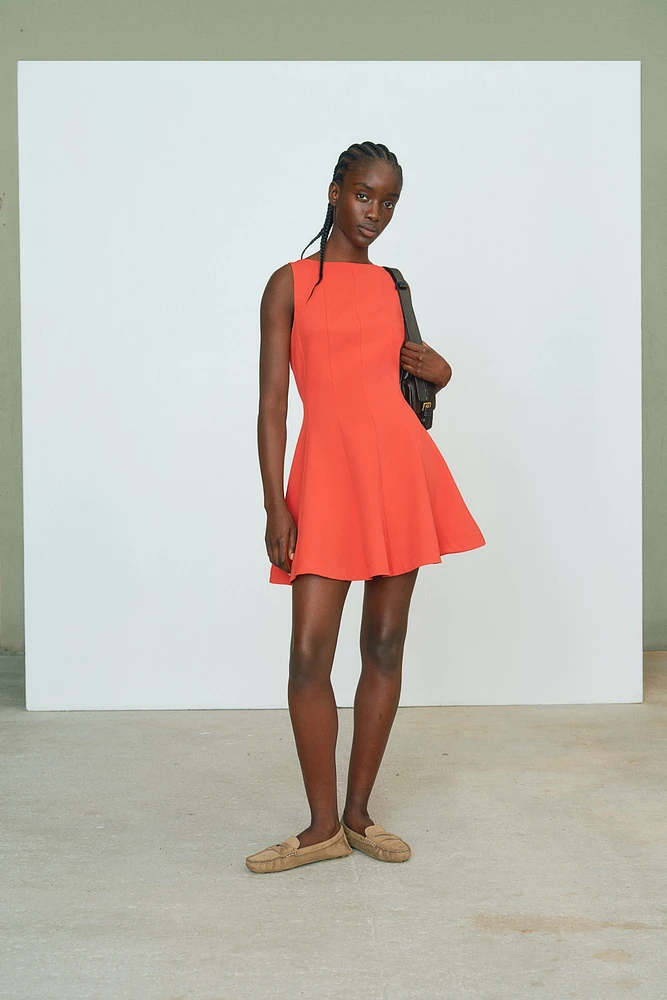 Dress with Flared Skirt