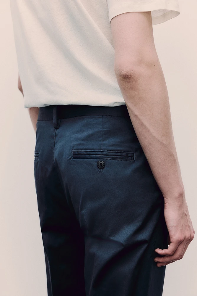 Slim Fit Cotton Pants