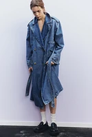 Denim Trench Coat