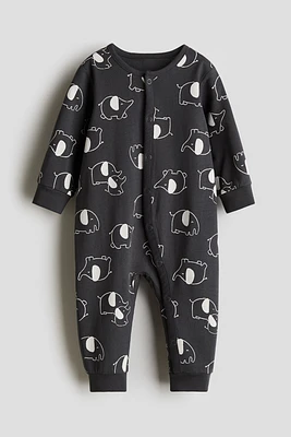 Patterned Pajama Jumpsuit