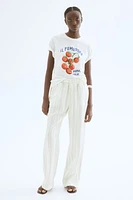 Linen-Blend Pants