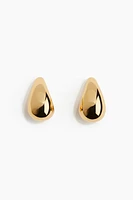 Gold-plated Dome Earrings