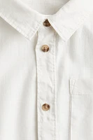 Linen-Blend Shirt
