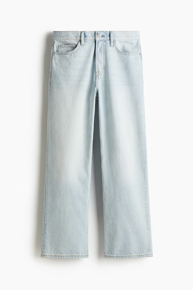 Jean droit Taille Haute Coupe Décontractée