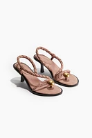 Heeled Suede Sandals