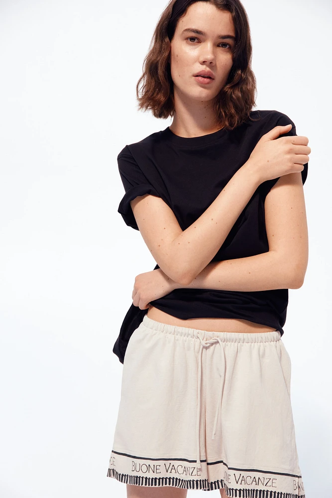 Short MAMA Before & After en piqué