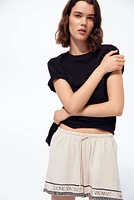 Short MAMA Before & After en piqué