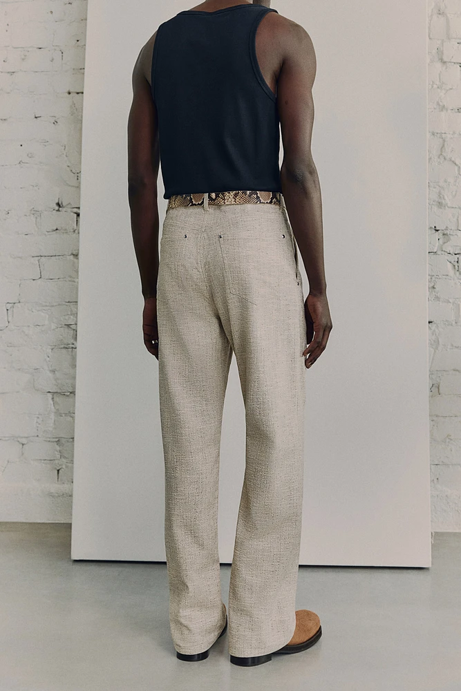 5-Pocket Textured-Weave Pants