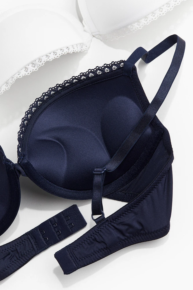 2-pack Microfiber Super Push-up Bras