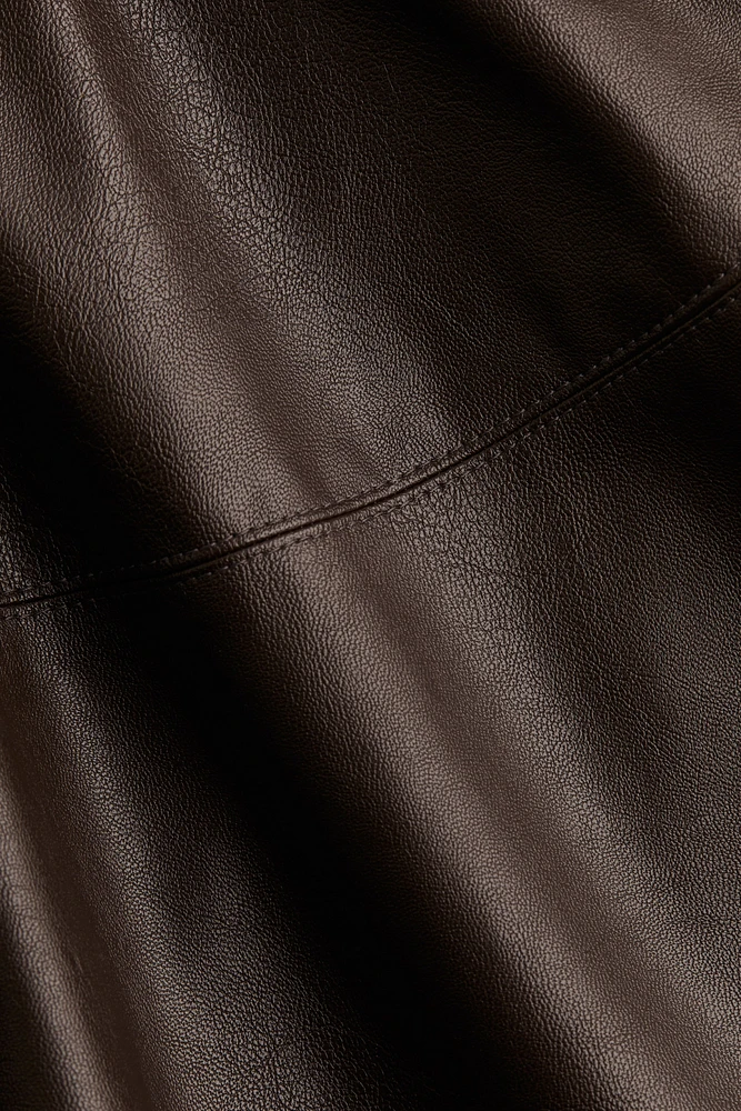 Flared Coated Skirt