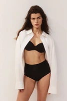 Padded Microfiber Balconette Bra
