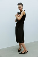 Draped One-shoulder Dress