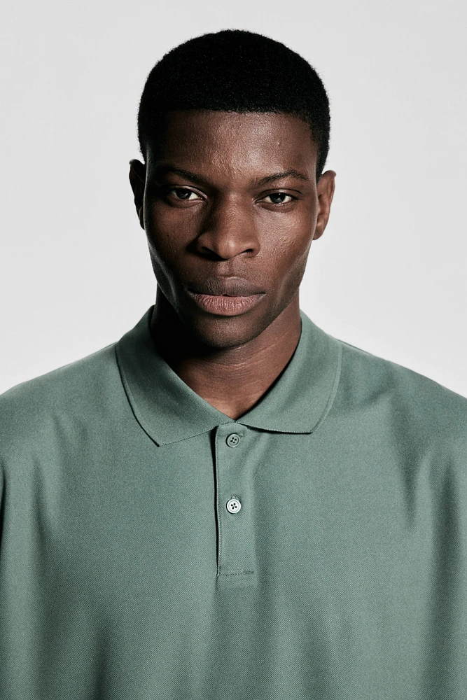Regular Fit Piqué Sports Shirt