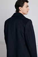 Regular Fit Wool-Blend Pea Coat