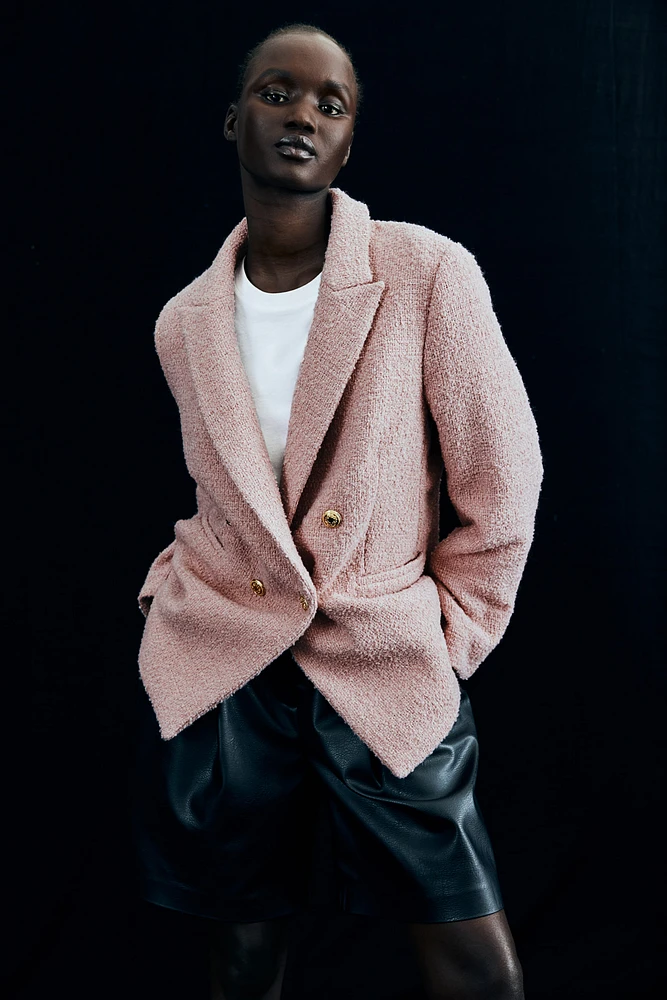 Blazer en tissu texturé