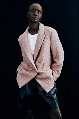 Blazer en tissu texturé