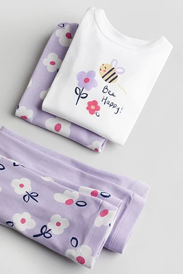 Lot de 2 pyjamas confortables en coton