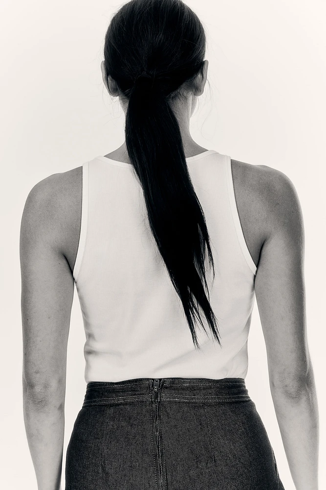 Camisole côtelée