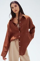 Chemise ample en lin