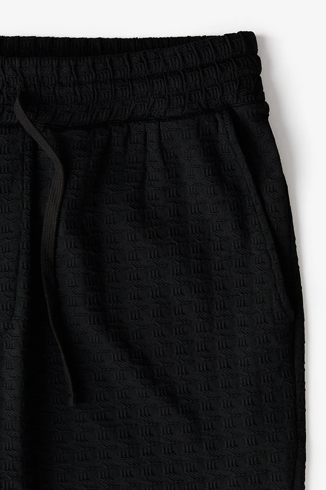 Regular Fit Textured Sweatshorts