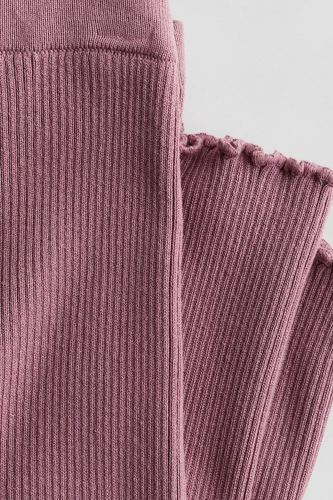 Rib-Knit Leggings