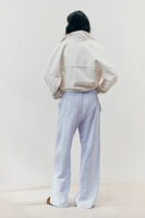 Pantalon en crépon avec cordon de serrage