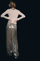 Pantalon large avec cordon de serrage
