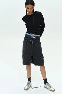 Short Fine-Knit Sweater