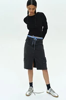 Short Fine-Knit Sweater