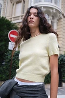 Fine-Knit T-Shirt