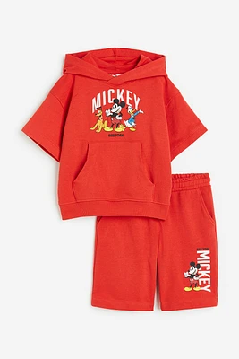 2-piece Printed Sweatshirt Set