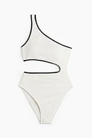 One-Shoulder Cutout Swimsuit