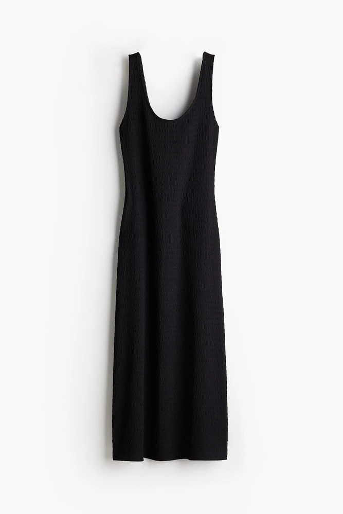 Textured Jersey Maxi Dress