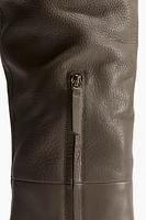 Over-the-knee Leather Boots