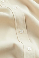 Oversized Tie-detail Shirt