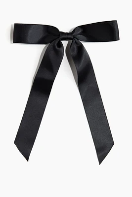 Pince à cheveux avec nœud en satin