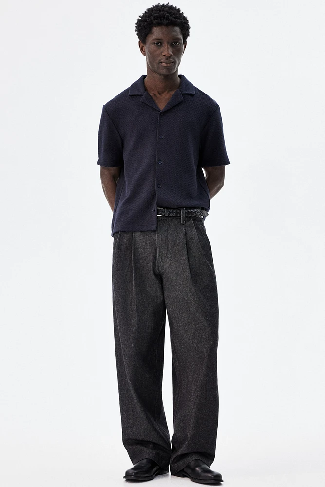 Chemise classique avec col cubain