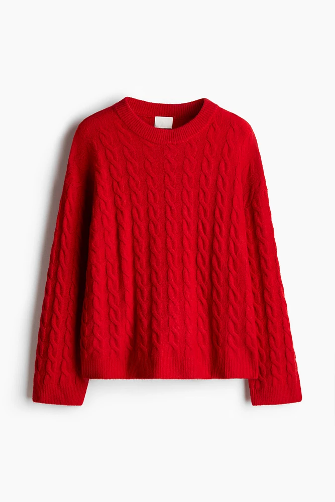 Chandail en tricot torsadé