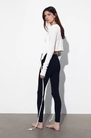 Legging avec ceinture repliable