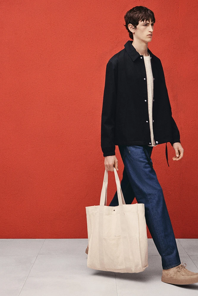 Veste d'entraîneur en toile à coupe classique