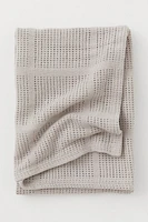 Lattice-knit Cotton Blanket