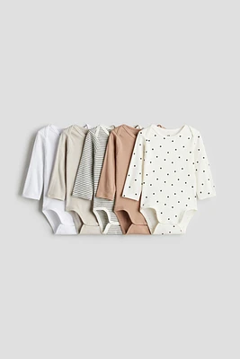 5-pack Long-sleeved Bodysuits