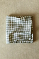 Checked Cotton Muslin Comfort Blanket