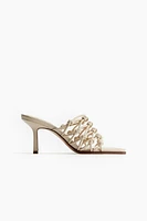 Knot-detail Heeled Sandals