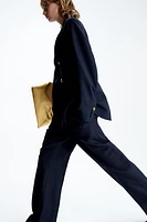 Wool-blend tailored trousers