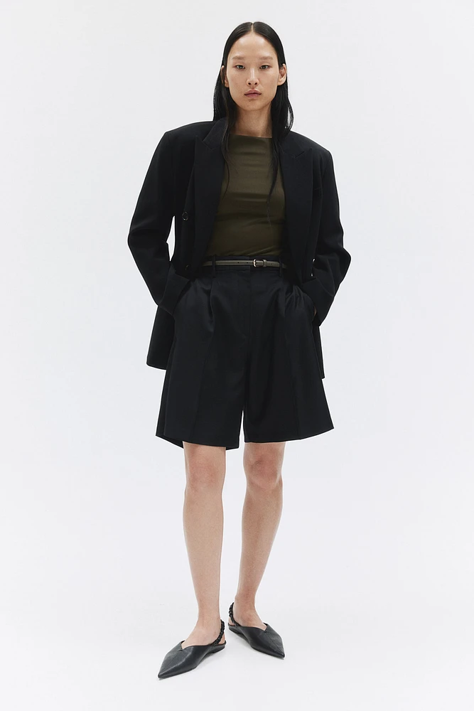 Boat-Neck Jersey Top