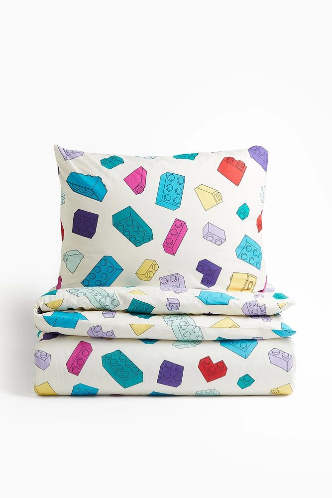 Patterned Cotton Duvet Cover Set