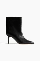 Pointed Leather Boots